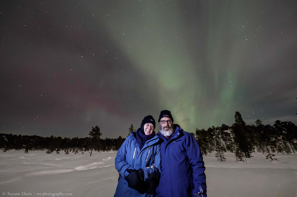 My Australian guests during our challenging Northern Lights excursion around Inari
