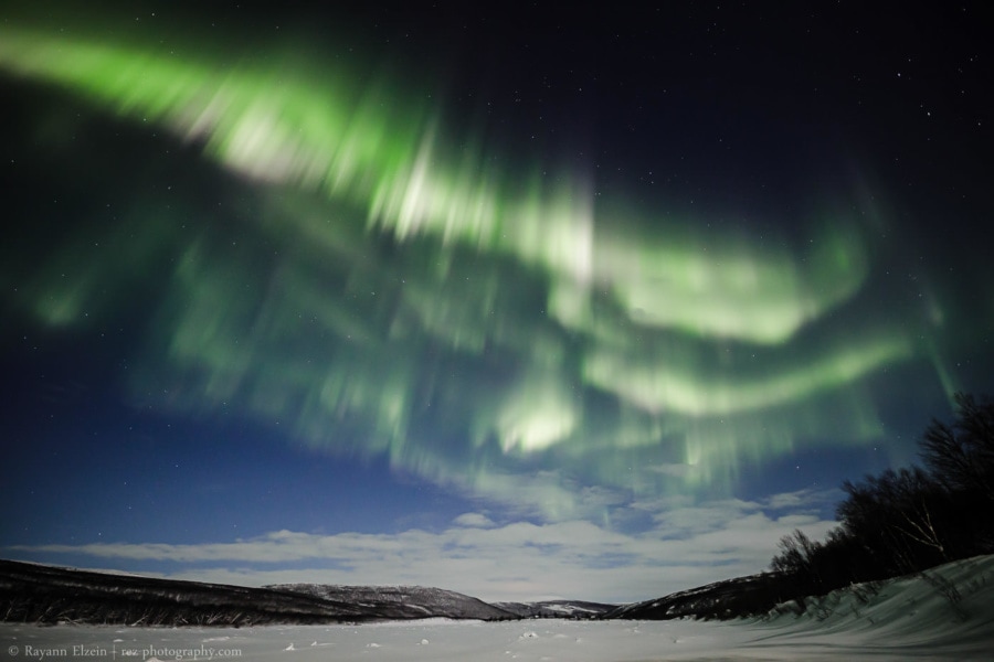 northern lights in Utsjoki, Finnish Lapland
